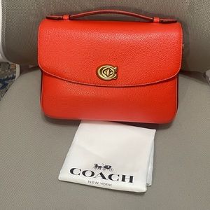 NWOT Coach Cassie Red/Orange Handbag